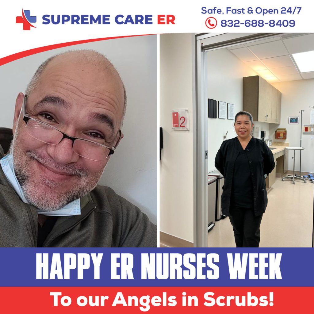 Happy ER Nurses Week to our Angels in Scrubs from Supreme Care ER