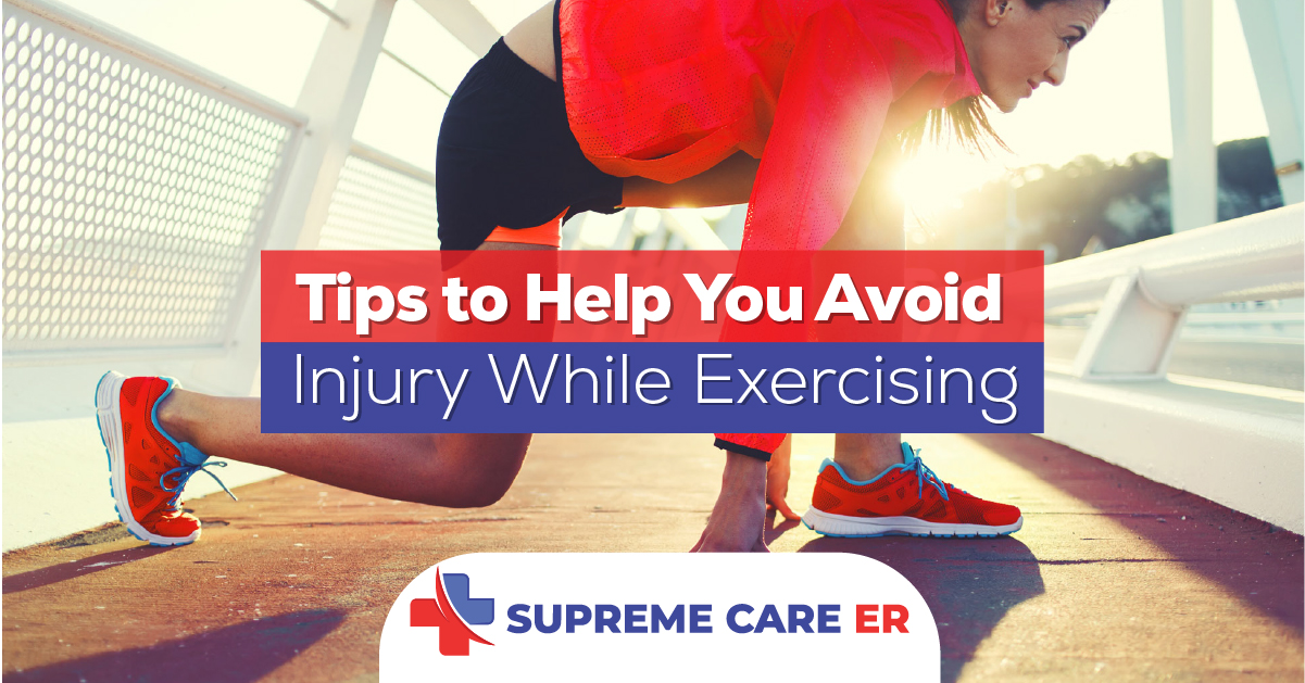 Exercise Injury Emergencies Supreme Care ER Fast & 24/7
